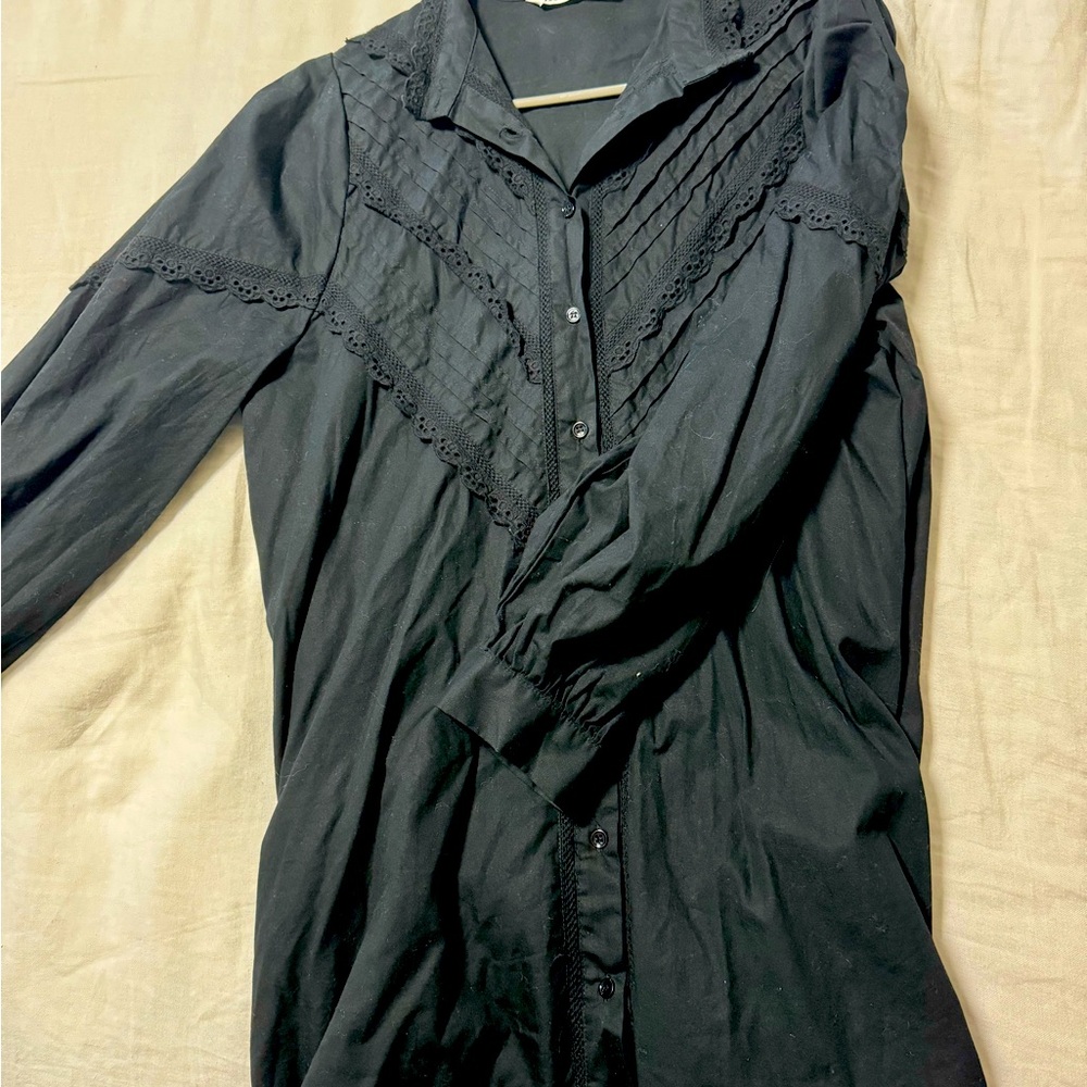 Zara Black, long sleeve dress worn once